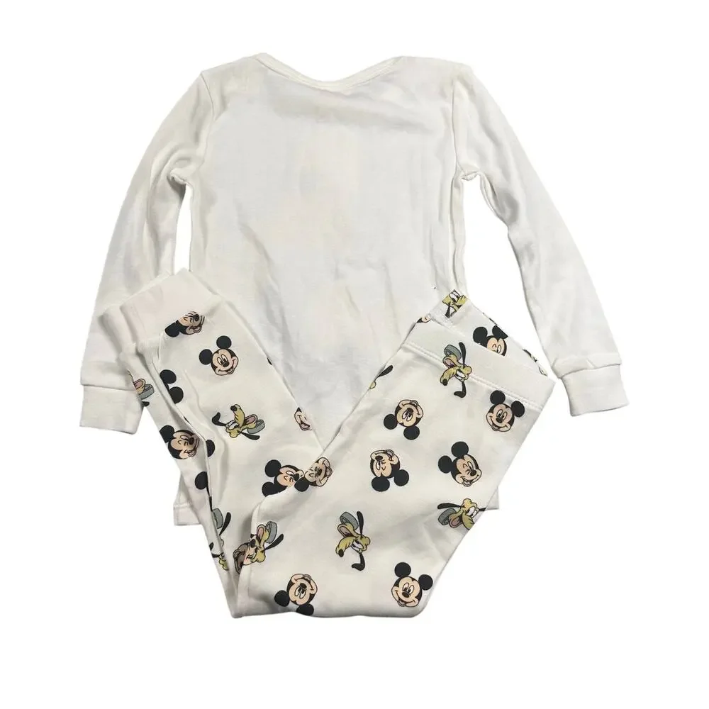 H&M Snug Fit Cotton Jersey Pajamas Mickey Set Size 2Y NWT